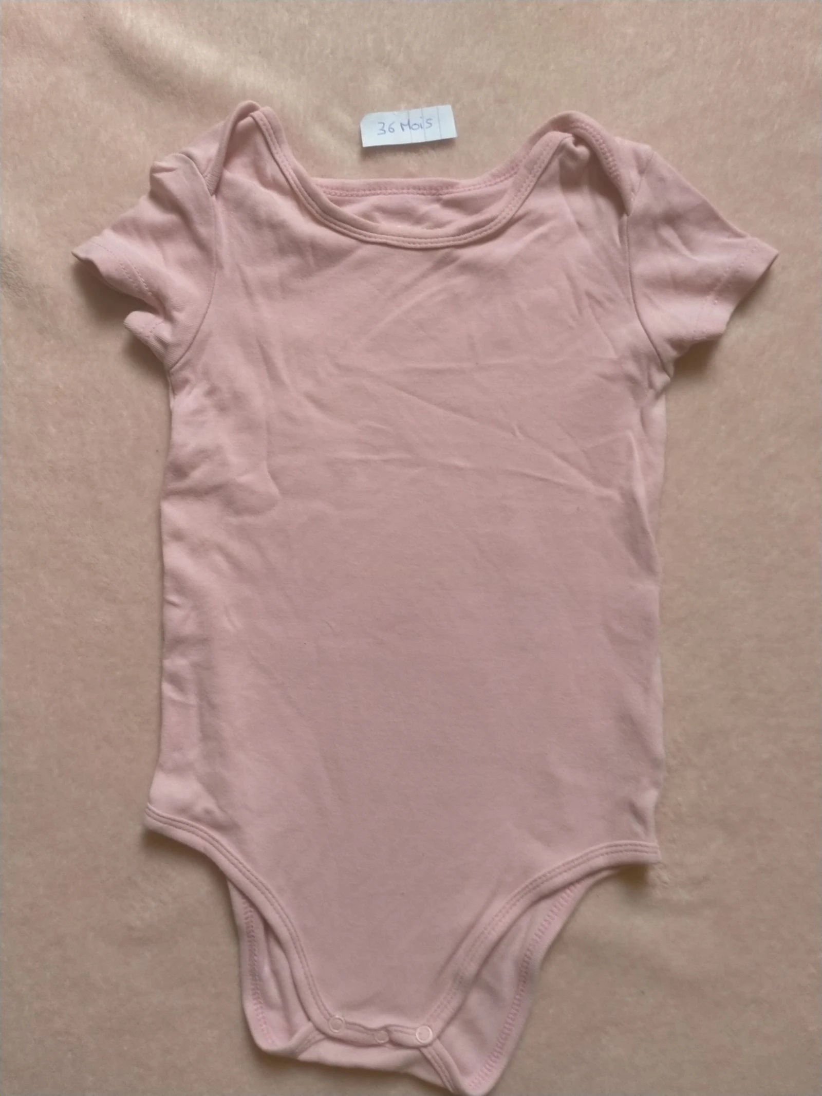 Body bébé fille Inextenso rose manches courtes 36 mois